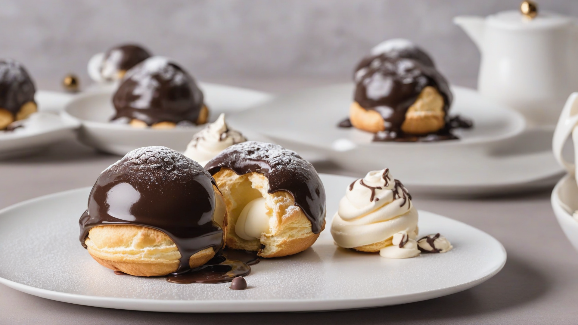 profitterol al cioccolato